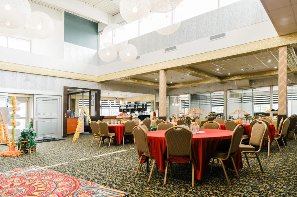 a room with tables and chairs at Moonlight Banquet Hall in Edmonton