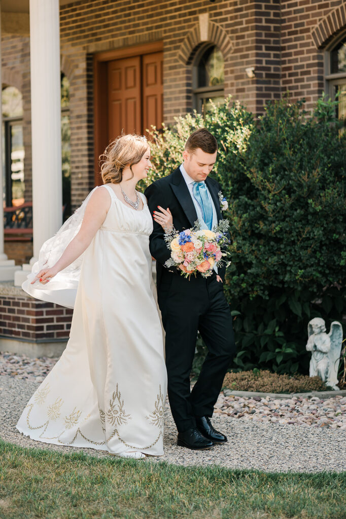 Bridgerton inspired styled wedding shoot to showcase a fun Bridgerton theme at the Cornerstone Wedding Venue Edmonton